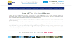 Desktop Screenshot of emaarmgfpalmdrive.in