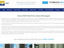 Tablet Screenshot of emaarmgfpalmdrive.in